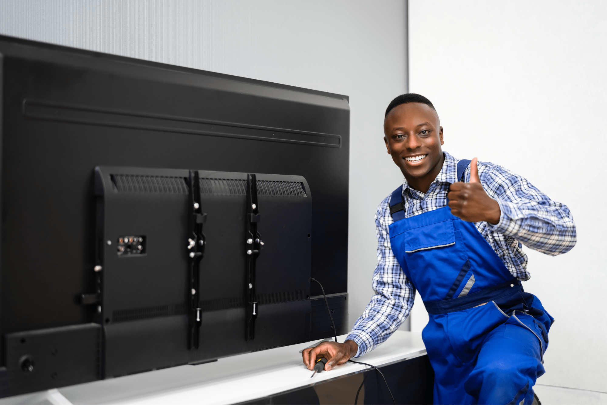 Fixing LCD Television. TV Checking